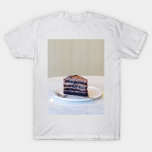 Chocolate Cake Slice T-Shirt by NewburyBoutique